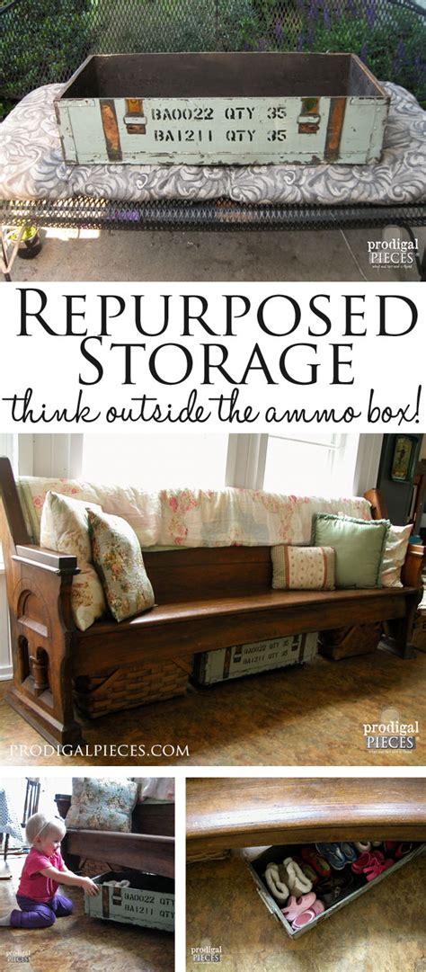 repurpose metal food box military|Repurposed Storage: Think Outside the Ammo Box.